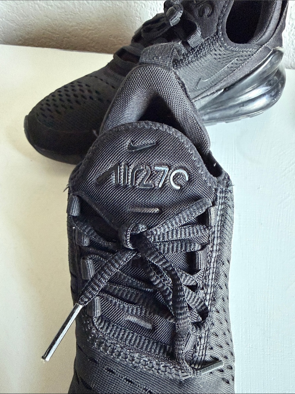 Nike Black Air Max 270 Mesh Sneakers - Picture 2 of 5